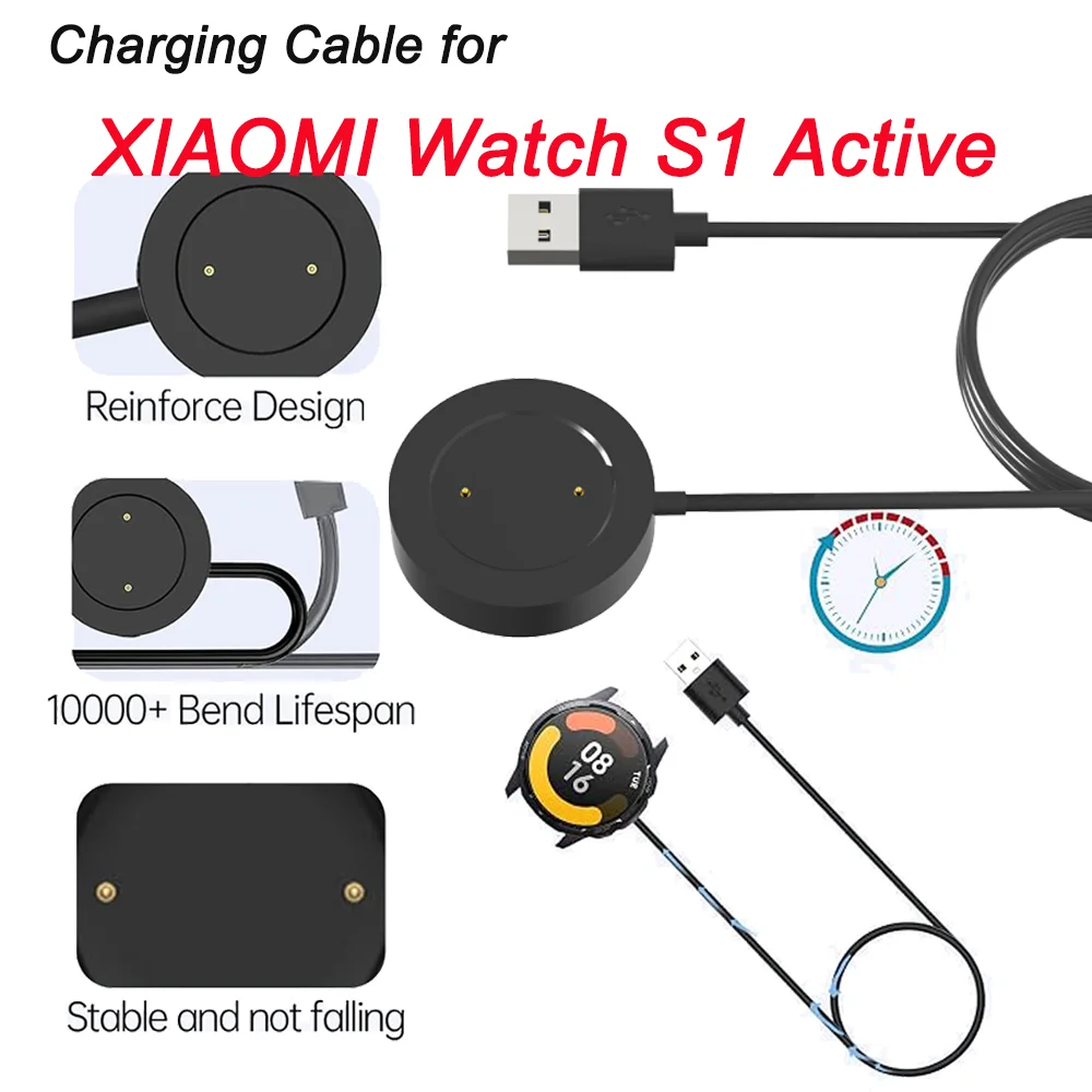 Power Adapter Cradle Dock Bracket Base for Xiao Watch S1 Active for Smart Watch Portable USB Fast Charging