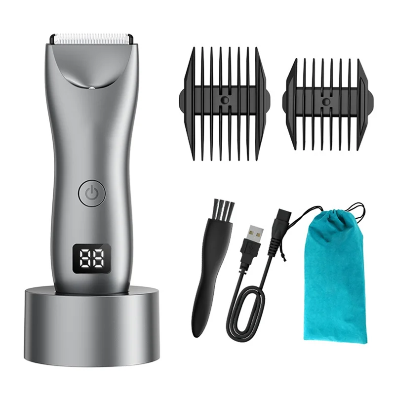 

【RECOMMEND】Professional Barber For Man Shaver Homme Razor LED Display Beard Trimmer Armpit Chest Hair Shaper