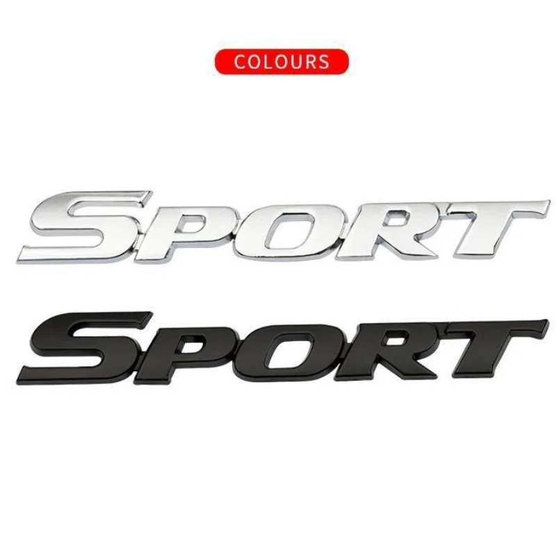 3D كروم سيارة رسائل شعار معدني الرياضة شعار شارة ملصقات رياضية اكسسوارات السيارات الخلفي الجذع #5