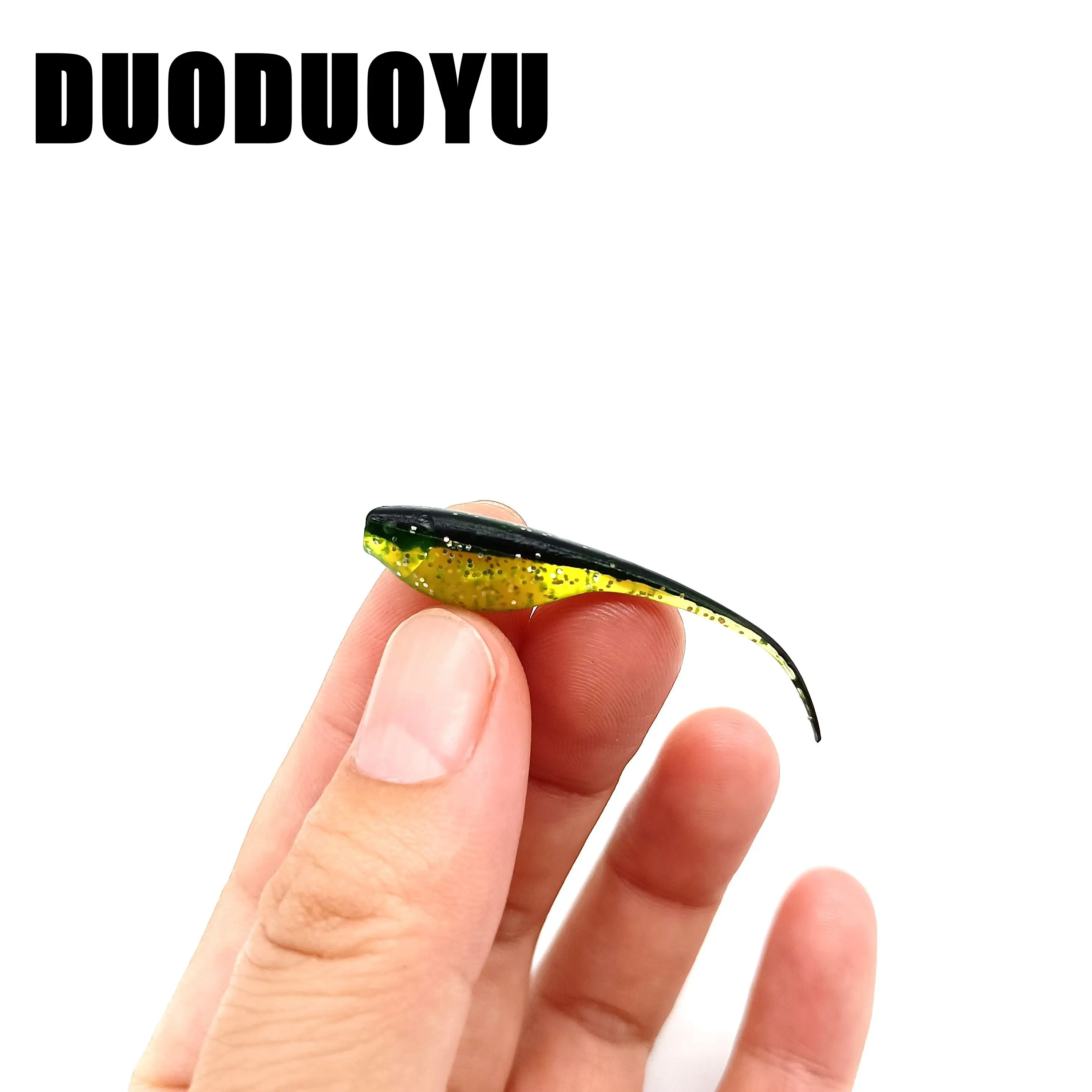 DUODUOYU 10PCS/LOT Soft Fishing Lure 0.8g/48mm Tadpole Soft Silicone Bait Jigging Wobblers Lure Artificial Swimbait Pesca Tackle