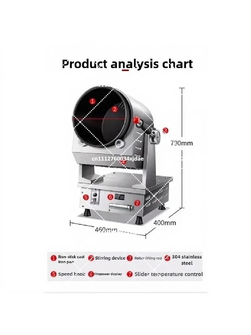 Smart Automatic Stir Fry Machine - One-Touch Wok Robot for Home & Commercial Use
