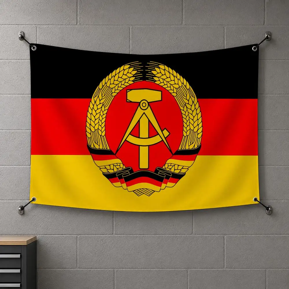 Deutsche Demokratische Republik Flags Interior Wall Hanging Background Art Banner Bedroom Home Living Room Outdoor Party Decor