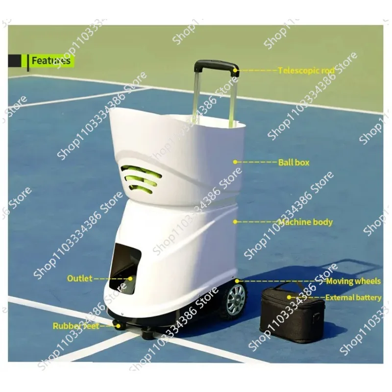 Picking Short Throw Tennis-Ball-Making-Machine Track Container Pressure Sealing Twist for Balls Thrower Tennis Ball Machine