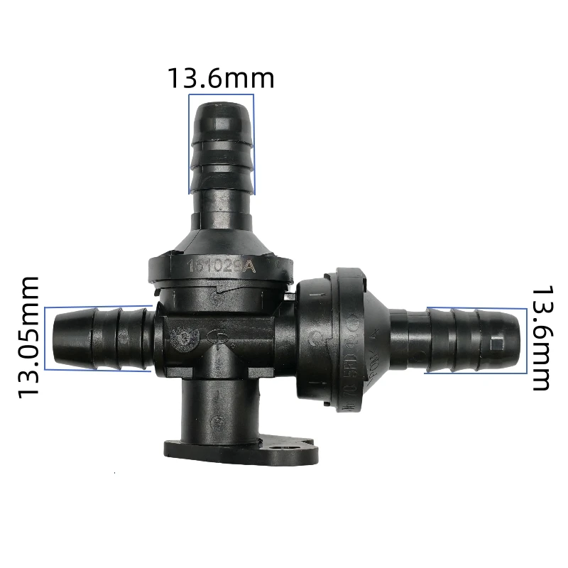 ID12 X type one way valve non return valve 4 side fuel line quick connector auto fastener 1pc
