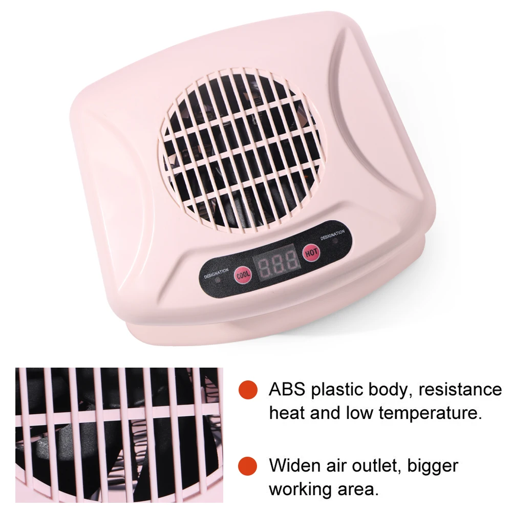 LINMANDA Nageldroger met automatische sensor Timing Air Nail Fan Föhn Warme en koele windblazer Droger voor normale nagellak