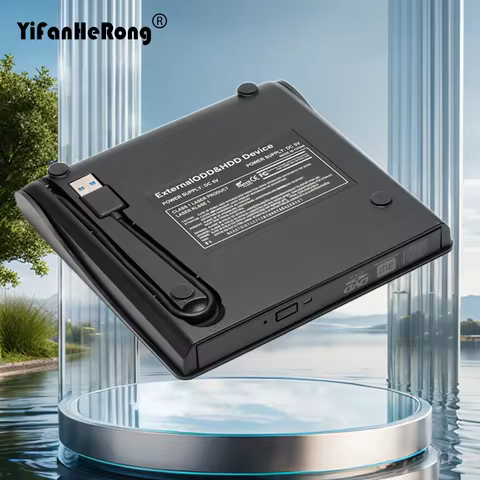 9.5mm/12.7mm USB 3.0 + Type-C Slim DVD External Enclosure USB To SSD Caddy External Mobile Enclosure for Laptop Notebook