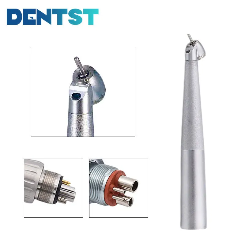 Dentst Dental 45 Degree High Speed Handpiece New 45 Handpiece Optic Fiber Inner Water Spray Air Rotor Torque Cartridge 4/6 Holes