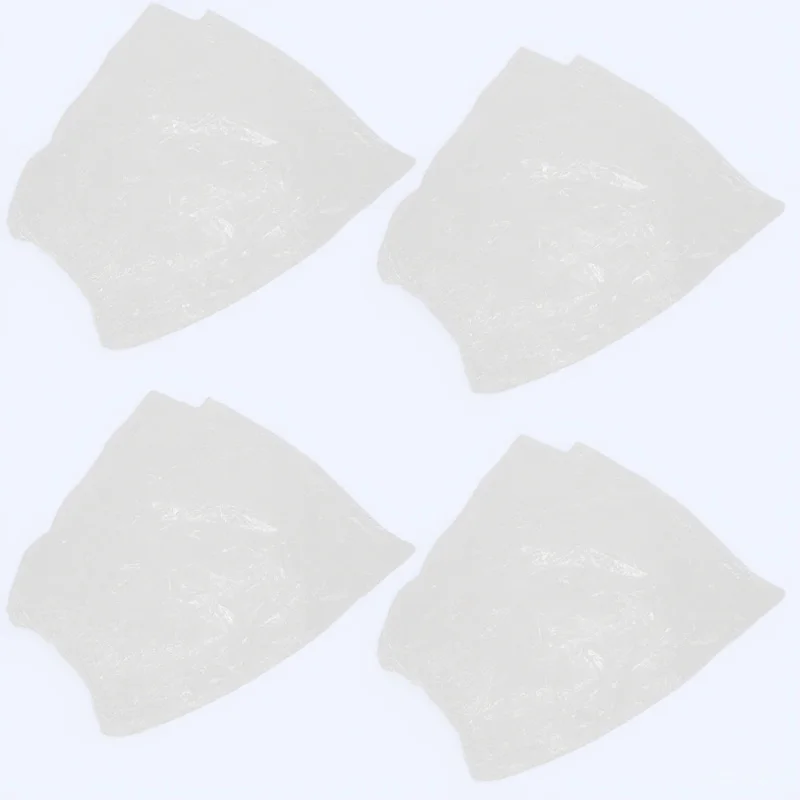 4pcs Motorcycle Cover Transparent Disposable Bike Protector Outdoor Waterproof All Weather Protection Portable Lightweight