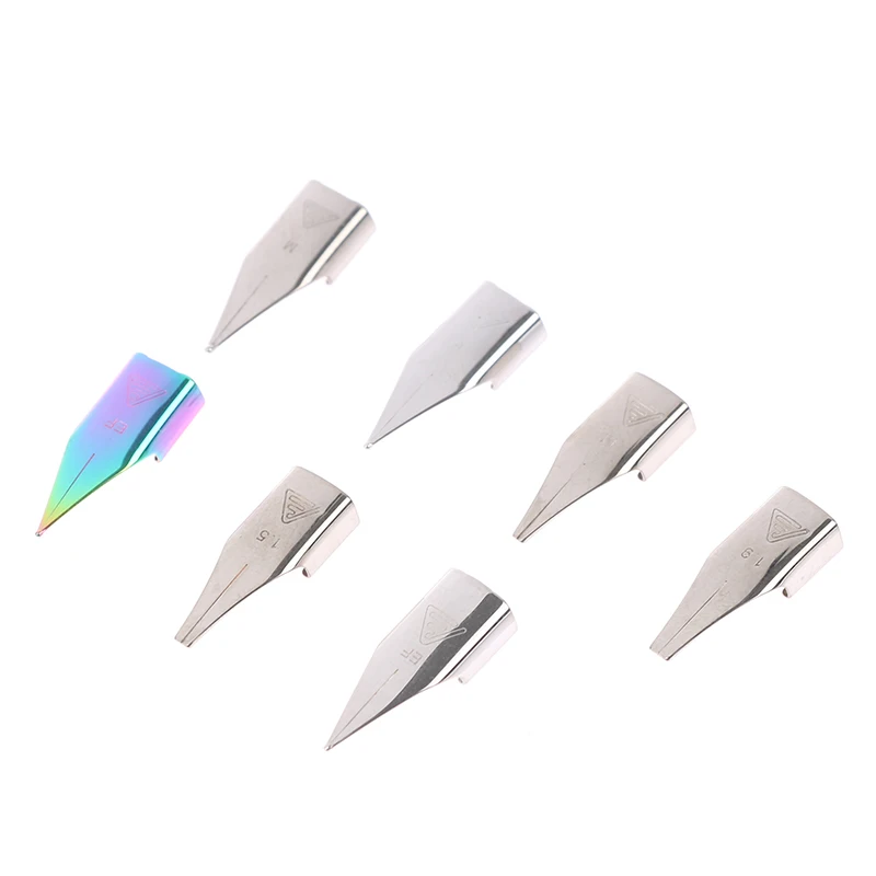 (BBQ4)3pcs 757# Pen Nib Accessories Dazzling F/EF/M Art Nib School Supplies