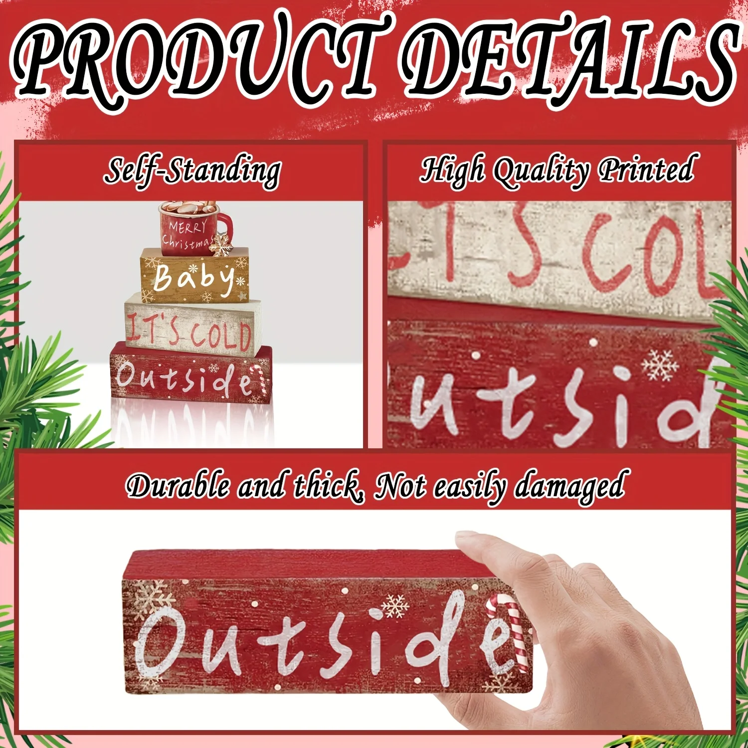 Деревянный многоярусный декор подносов в деревенском стиле с чашками-снежинками — зимняя центральная часть фермерского дома для стола, стола, камина и офиса.