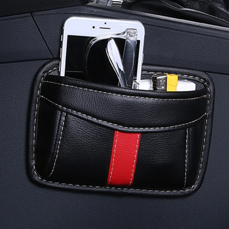 

Новый автомобильный кожаный чехол для хранения, сумка из ткани Оксфорд, органайзер для интерьера автомобиля, телефоны, монеты, ключи, хранение дорожных аксессуаров