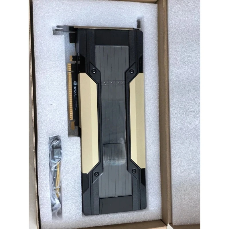 V100 32GB PCIE Enhanced AI Accelerator Card Deep Learning LLM HPC Workstation GPU With Cooling Fan & Power Adapter Cable