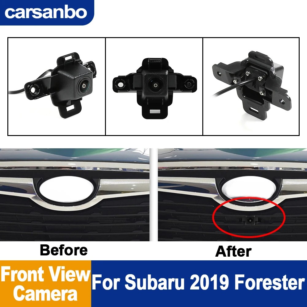 

Carsanbo Car Front View Camera For Subaru 2019 Forester Night Vision 150° Fisheye Lens Vehicle Front Camera
