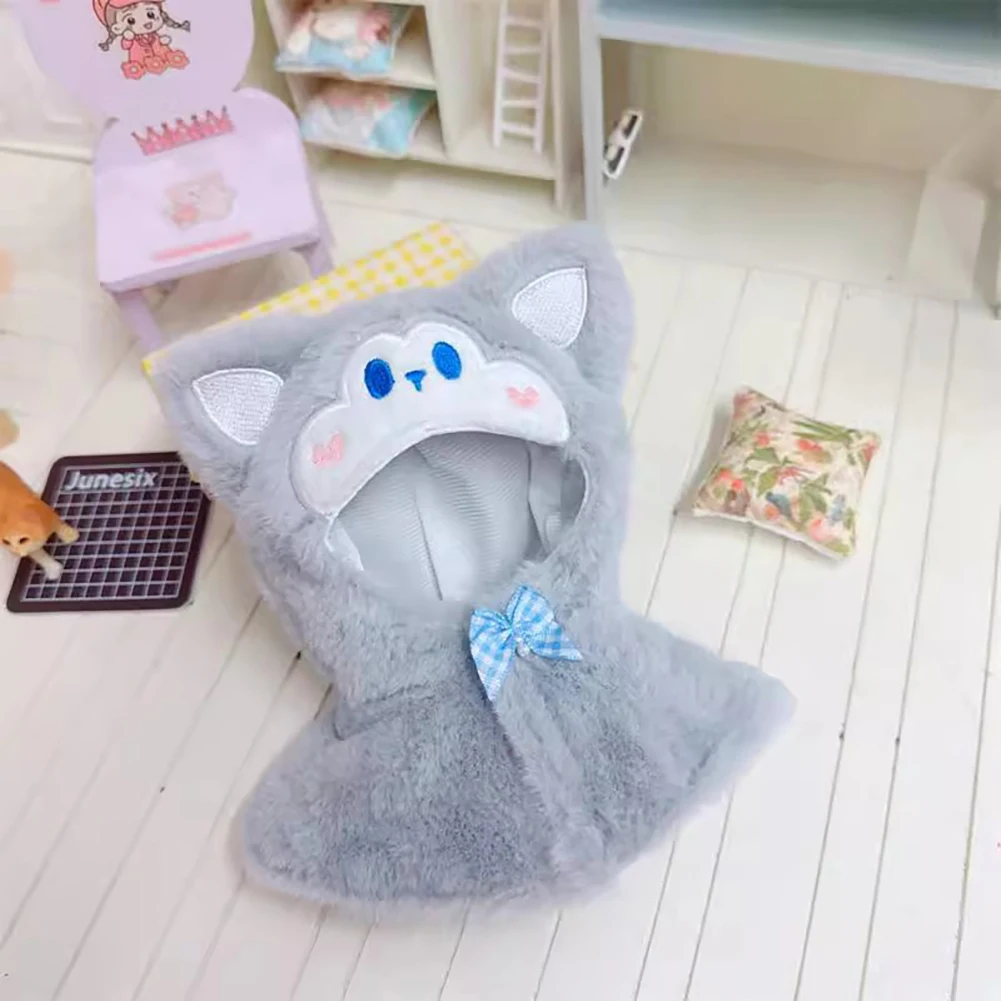 17 centimetri Mini Peluche Vestiti della Bambola Vestito Accessori Per La Corea Kpop Eso Labubu Idol Bambole mantello mantello Abbigliamento Regalo