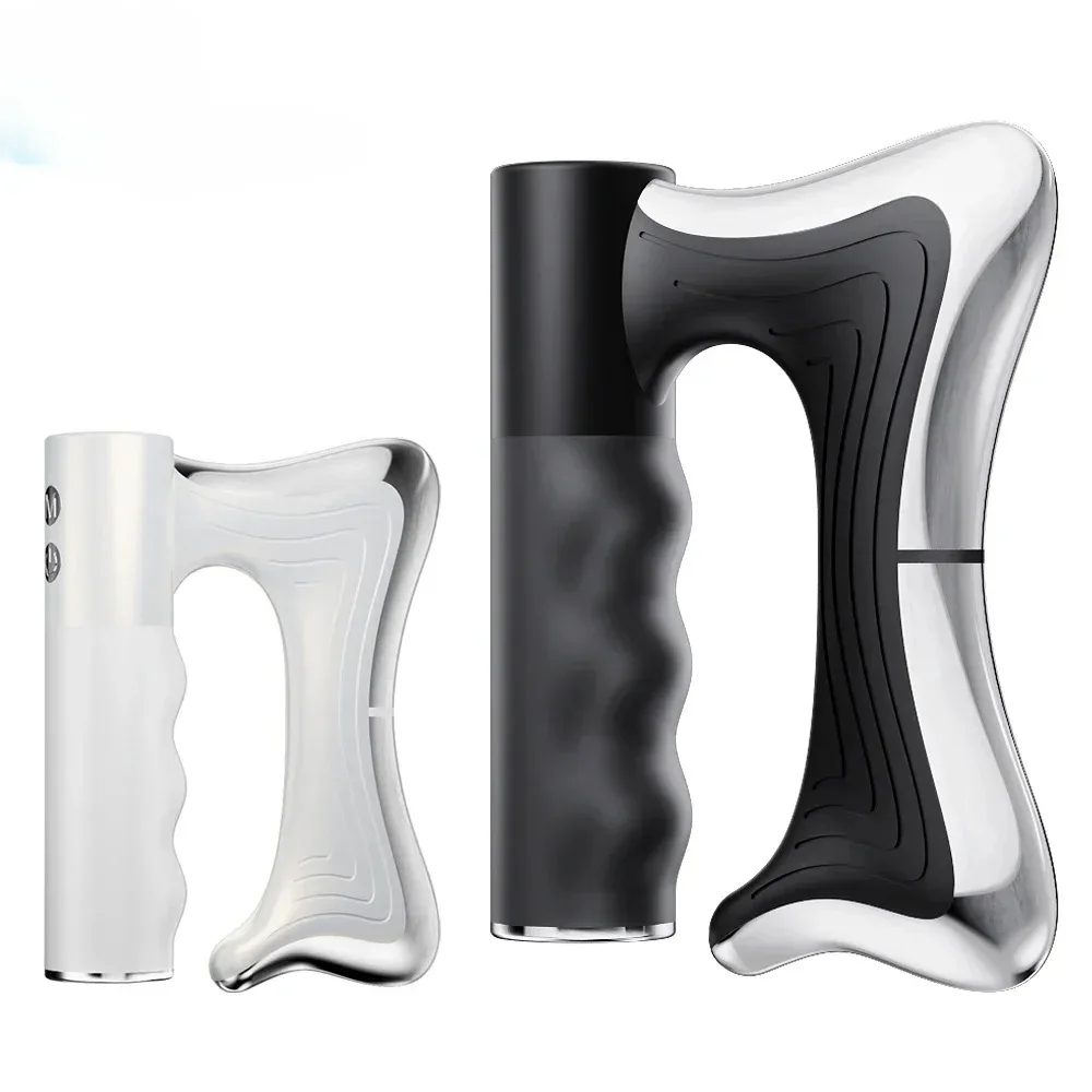 

Электрический нагревательный нож для фасции, расслабление мышц, ЖК-вибрационный массажер, теплый подъемный лезвие для тела, расческа, массажный инструмент