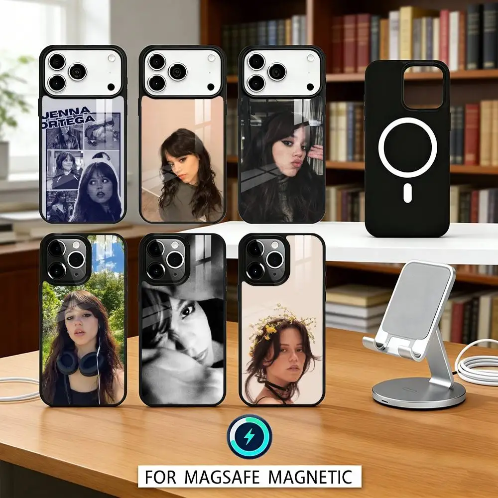 

Lovely J-Jenna Ortega Actress Phone Case For iPhone 17,16,15,14,13,12,Pro,Max For Magsafe Magnetic Wireless Charging