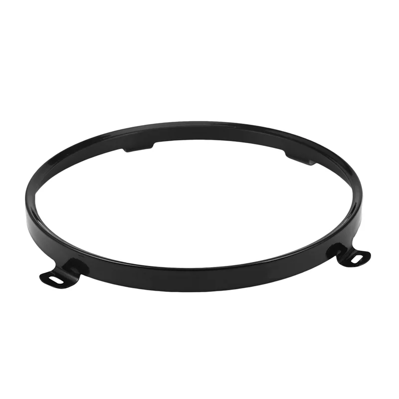 BB-4szt. Do Jeep Wrangler Jk Tj 07-17 7-calowy LED Reflektor Okrągły Pierścień Montażowy Czarny