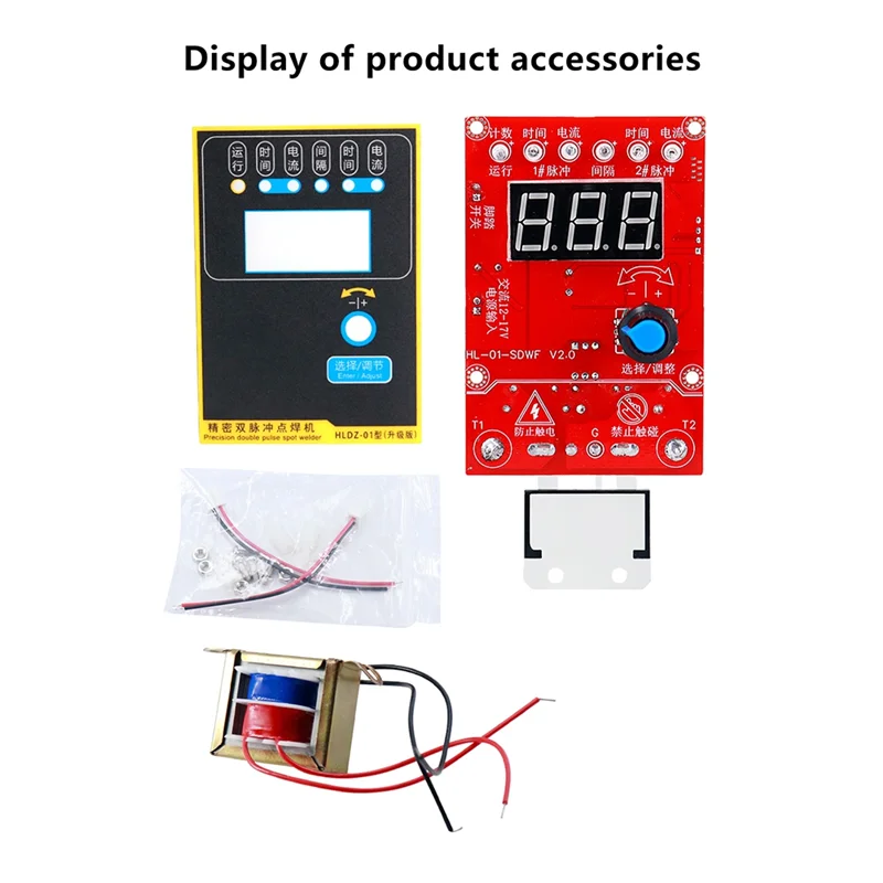 

AT63-100A 220V Spot Welding Machine Control Board Welder Controller Board Timing Current Time Current For Battery Repair Tool