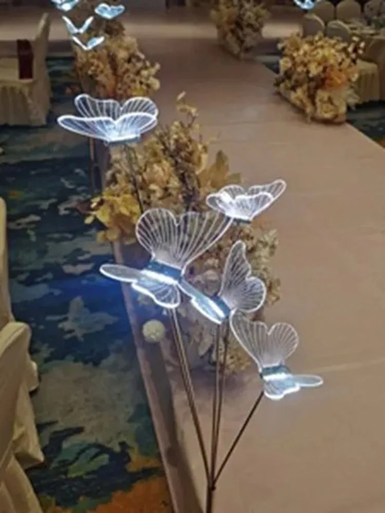 Romantic Butterfly LED Lace Light, Birthday Decoration, Children's Day, Christmas Supplies, Party Stage Lights, Whole Set