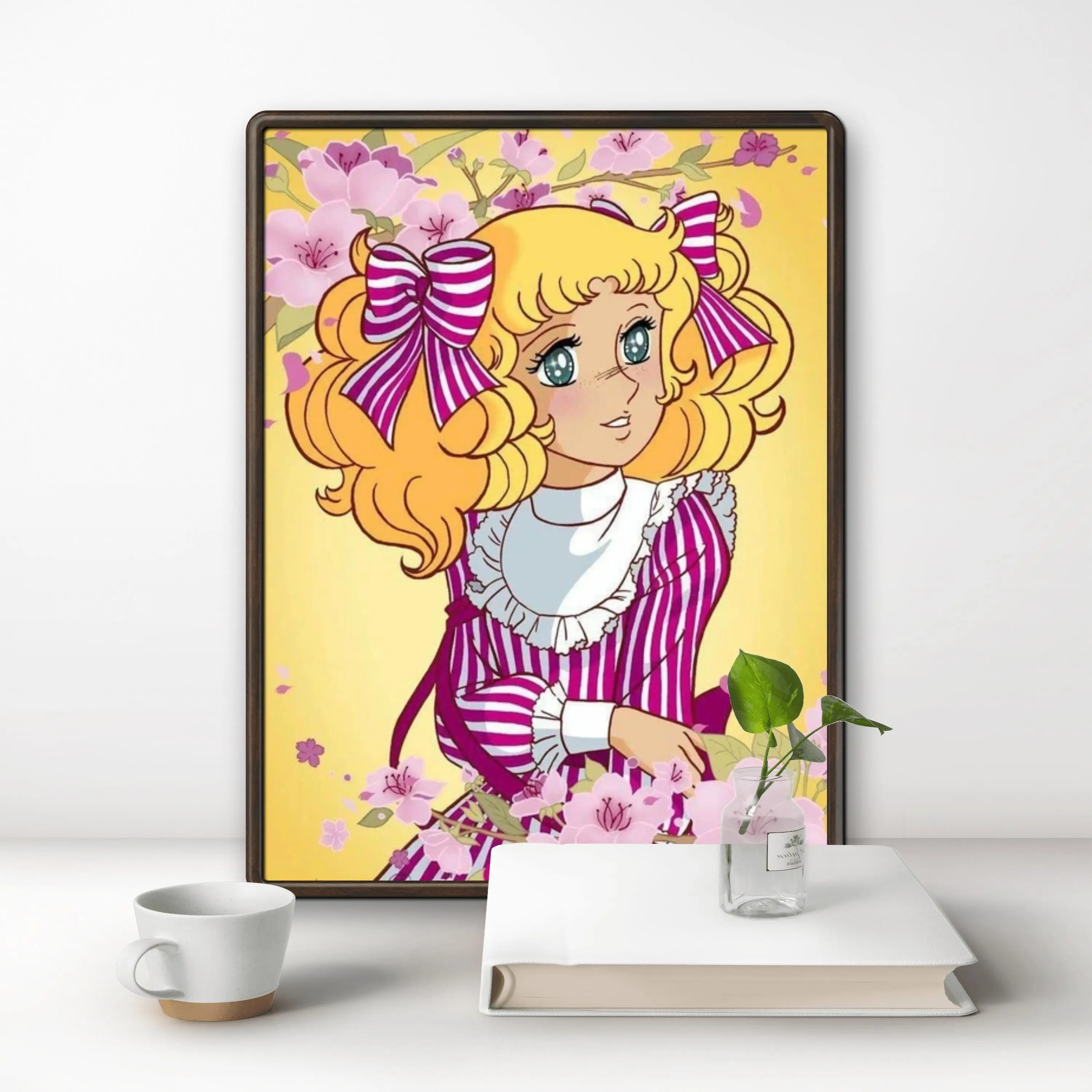 2024 New Japanese Anime Candy Candy Girl Flower Art Diamond Painting Kits Beauty Cartoon Comic Children Handwork Gift Home Decor
