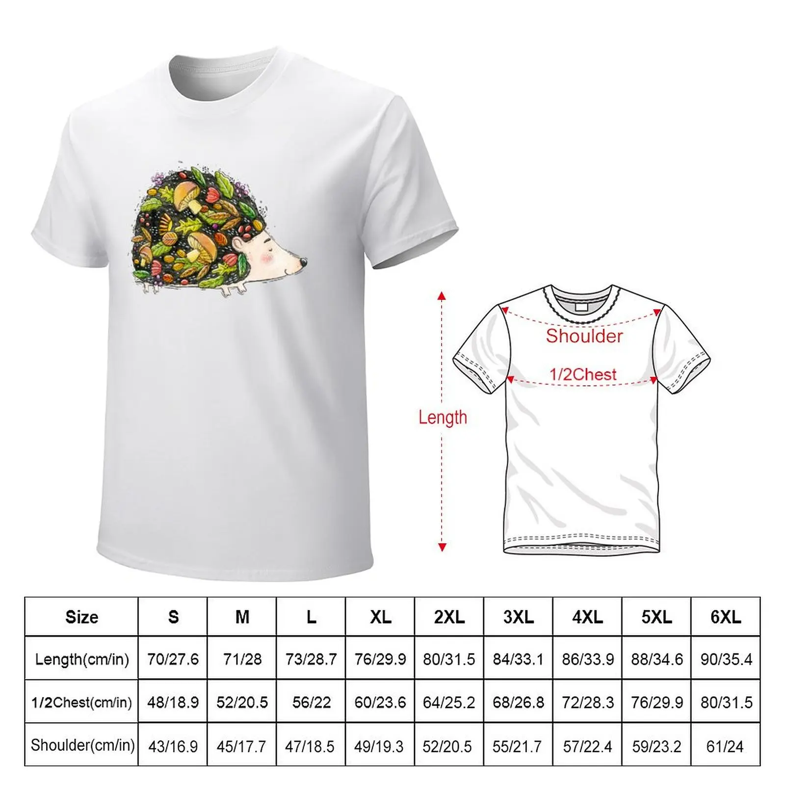 Mr. Hedge - watercolor illustration T-shirt quick drying vintage clothes blanks anime mens clothes