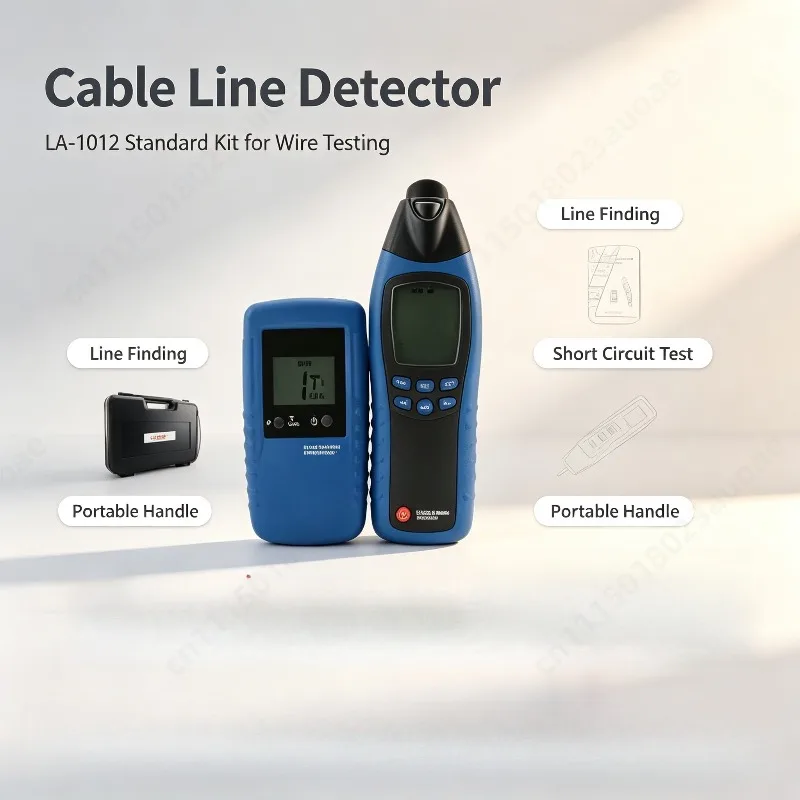 LA-1012 Cable Locator Tester, Receiver With Transmitter, Multifunctional Line Tracker Wire Detector For Cable Finding
