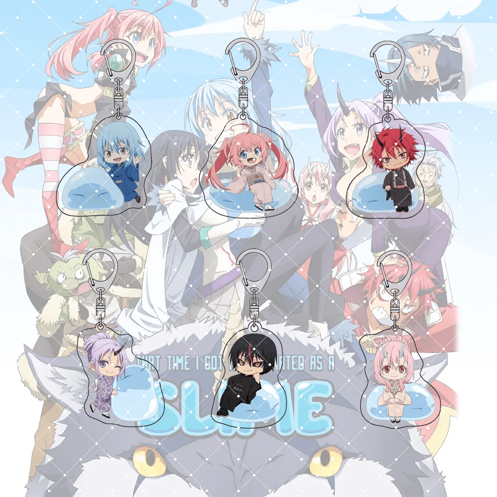 

That Time I Got Reincarnated as a Slime Rimuru Tempest 6cm Acrylic Stand Keychain Bag Pendant Decor Collection Gift For Fans