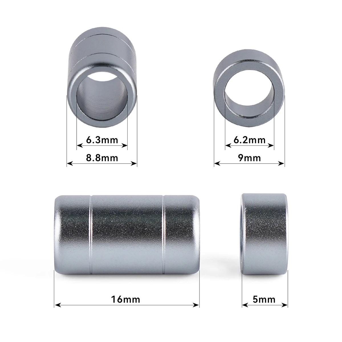 كابل NICEHCK HiFi مخصص لتقوم بها بنفسك فاصل أسطواني ومنزلق من سبائك الألومنيوم ملحق صوتي لسلك ترقية سماعة الأذن