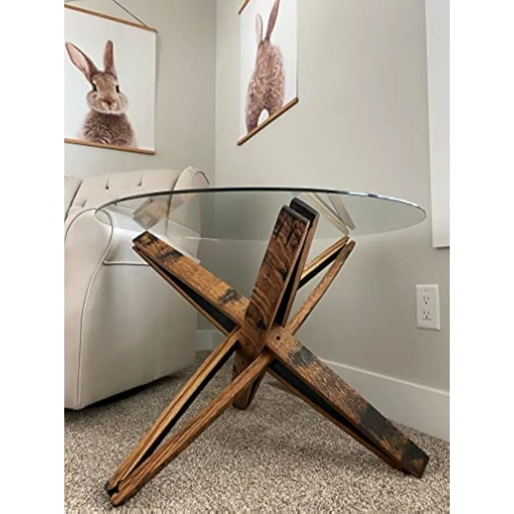 Mesa de centro Stave de barril de uísque