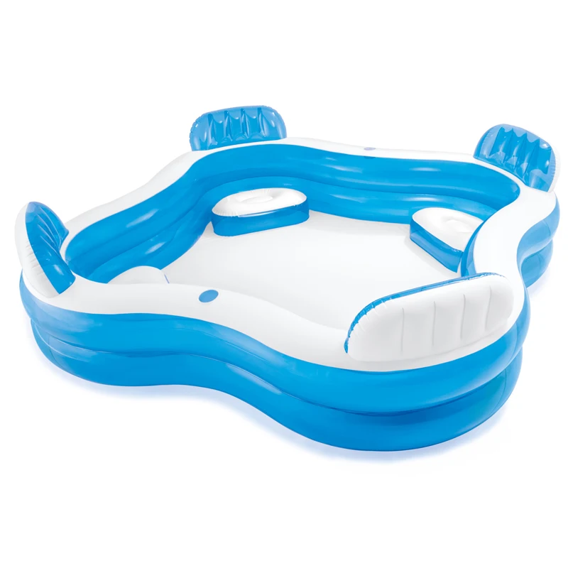

Intex 56475 Inflatable Plastic Swimming Water Pool for Children Children Paddling Pool Family Swim Center Lounge Swimming Pool
