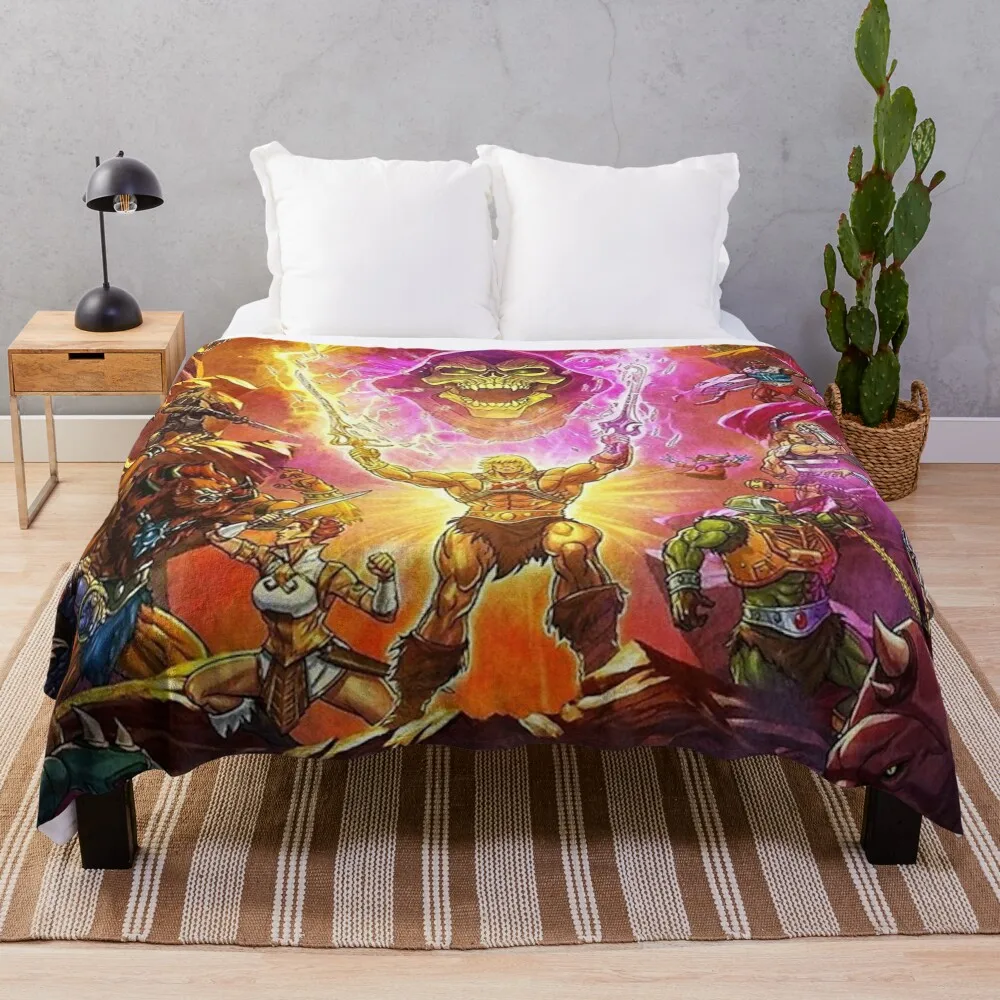 Masters of the universe revelation Throw Blanket Dorm Room Essentials Designer Blankets sofa anime