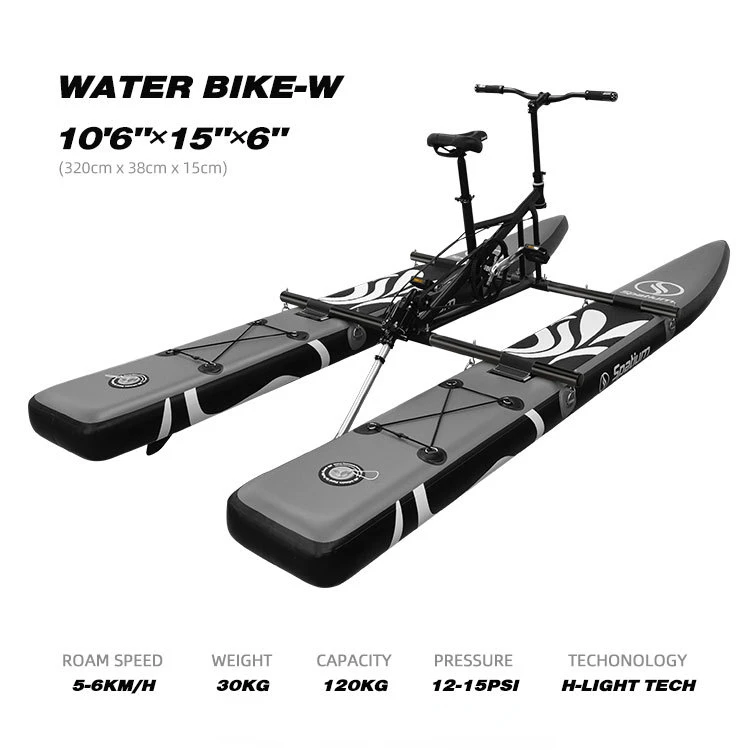 Favorite New Design Inflatable water sport equipment sea cycle water bike pedal boat for sale