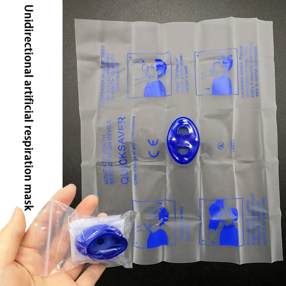 Disposable First Aid Breathing Respirator Portable Emergency Aid First Responder CPR Barrier CPR Resuscitator Mask Rescue Tools