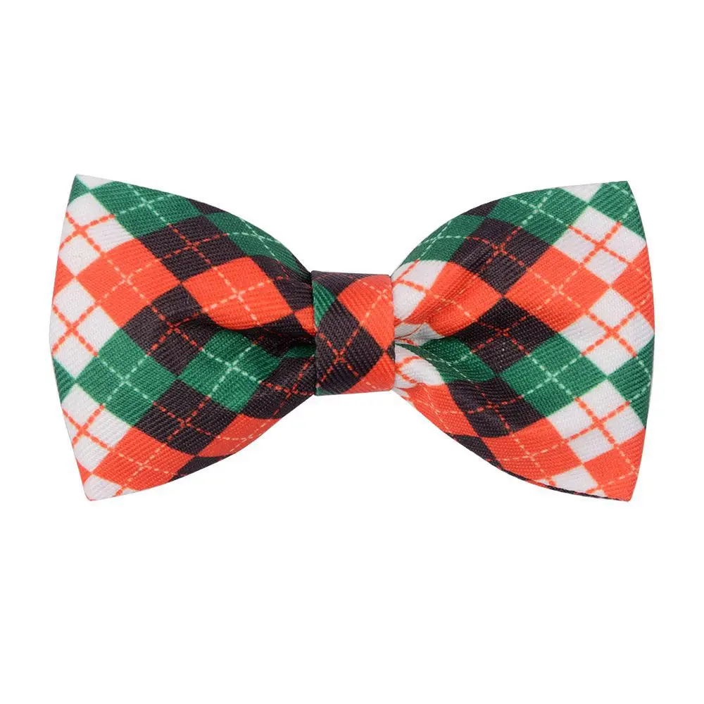 50/100PCS Dog Supplies Sliding Dog Bow Tie Plaid Pets Dog Bowties Dog Collar Accessories Winter Dog Accessories Pet Supplies