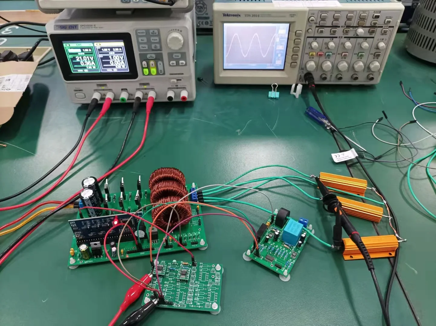 Three Phase Inverter Circuit Three Phase SPWM Inverter EGS031 Three Phase Pure Sine Wave EG8030 Test Board