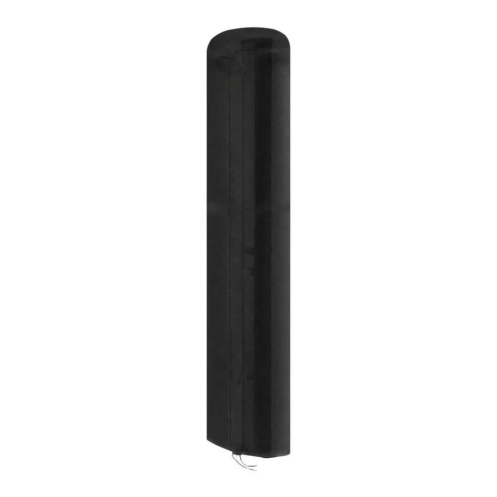 Black Oxford Solar Shower Cover 220x67cm Waterproof Windproof Outdoor Garden Shower Protector With Storage Bag For All Weather
