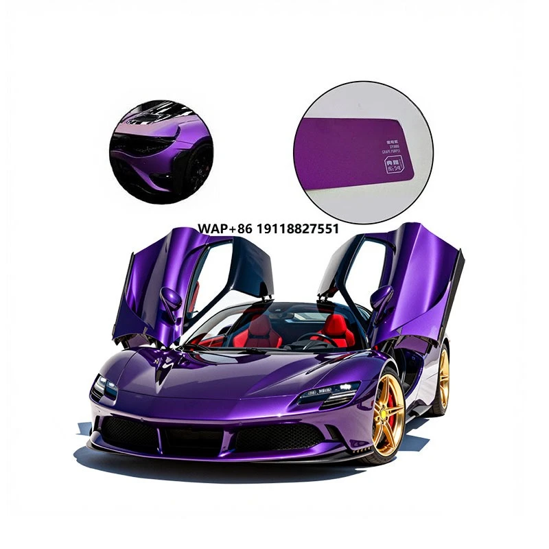 

High Quality Self-Healing Grape Purple Anti-Scratch PVC Film Color Changing Full Body Paint protection Film Car Vinyl Wrap Roll