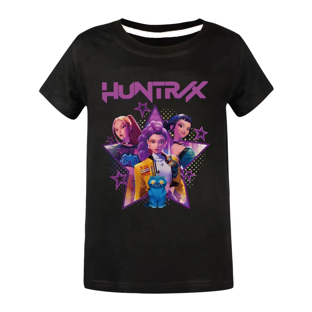 

Kids KPop Demon Hunters Huntrix T-shirt for Boys Girls Fashion Anime Movie Tees Children Funny Short Sleeve T Shirt Gifts