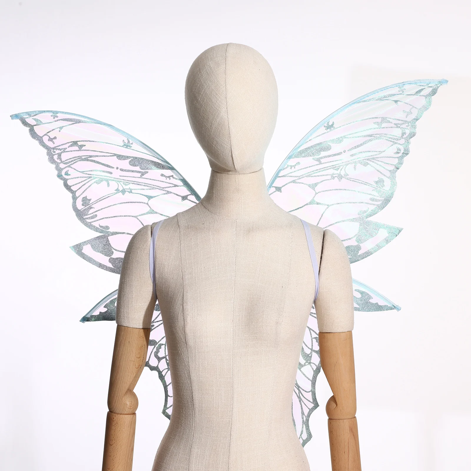 Ali di fata farfalla sfumata Bomboniera Costume cosplay Vesti oggetti di scena Donne Ragazze Sparkle Principessa Ala d'angelo per Halloween