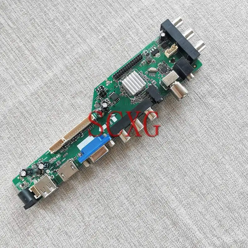 Imagem -03 - para Lm185wh1 Lq185t1lgn2 Dvb Lcd Digital Placa de Controlador 18.5 2-ccfl 1366*768 Faça Você Mesmo Kit Lvds 30 Pinos Usb Hdmi-compatível av Vga