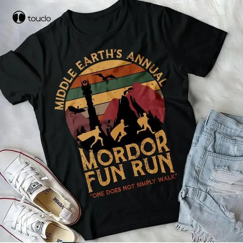 Vintage Middle Earth'S Annual Mordor Fun Run One Does Not Simply Walk Shirt, Sweatshirt Ugly Sweater Shirt