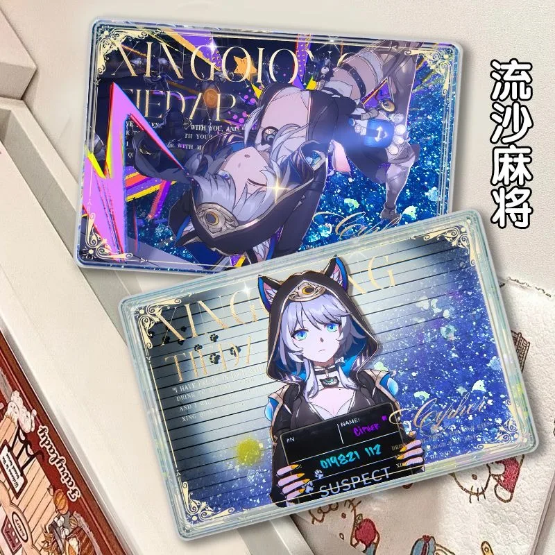 Jeu d'anime Honkai: Star Rail chiffre Cifera Cosplay acrylique sable coulant Mahjong Souvenir cadeau