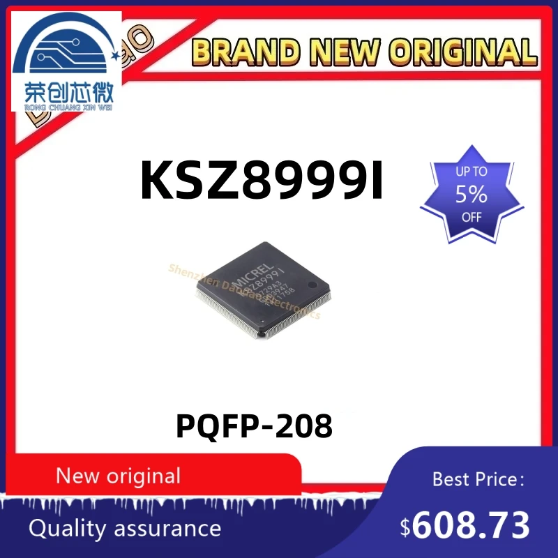 

Quality Brand New KSZ8999 package QFP-208 KSZ8999I Ethernet IC Communication Network IC chip