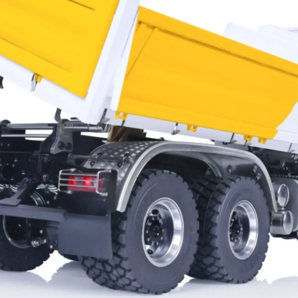 

1/14 LESU 6x6 RC Hydraulic Dump Truck I6S DIY Painted Finished Remote Control 3-way Tripper Cars Vehicle Model Outdoor Toys