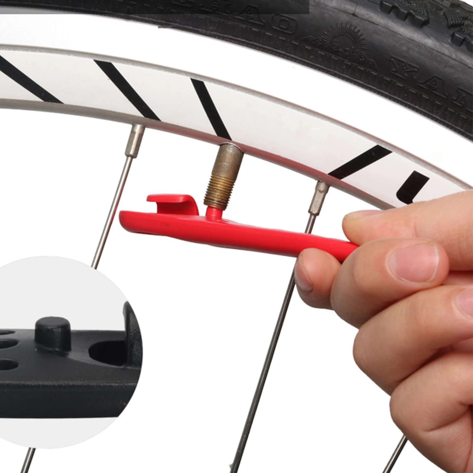 10-Piece Bike Tire Patch Kit with 2 Round and 8 Square Patches Plus 2 Glass Fiber Tire Levers for Fast Repairs