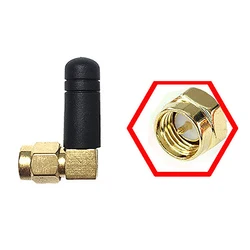 1Pc 3CM 2.4GHz Thumb Antenna Bluetooth WIFI MINI Antenna Short Elbow Signal Stable Inner Needle Inner Hole Small Antenna