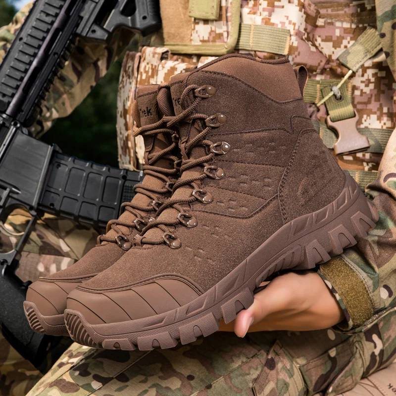 

Уличная походная обувь, мужские ботинки, противоскользящая верблюжья спортивная обувь, мужские удобные мягкие дышащие ботильоны на шнуровке, мужская обувь