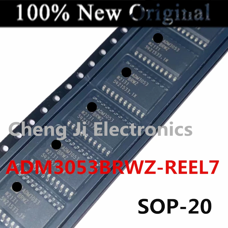 5PCS/Lot    ADM3053BRWZ-REEL7   ADM3053    SOIC-20   New original digital isolated transceiver    ADM3054BRWZ-RL7    ADM3054