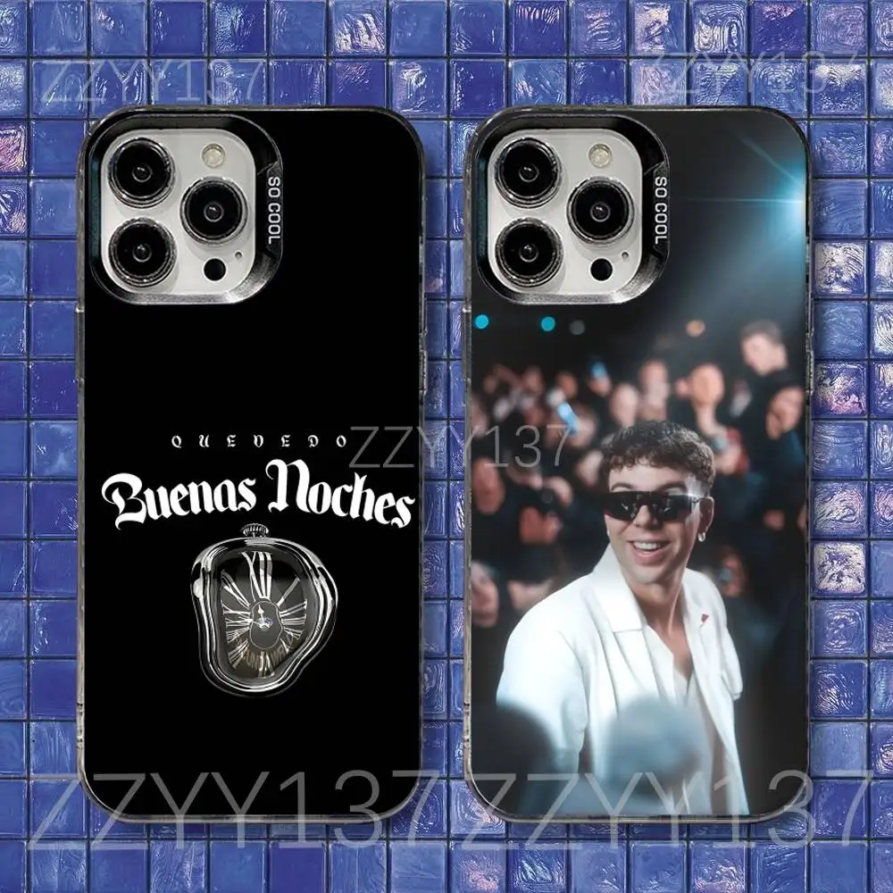 

Q-Quevedo Buenas Noches Phone Case For iPhone 16,15,14,13,12,11,8,7,Pro,Max,Plus,Mini,XS,SE Shockproof Matte Cover