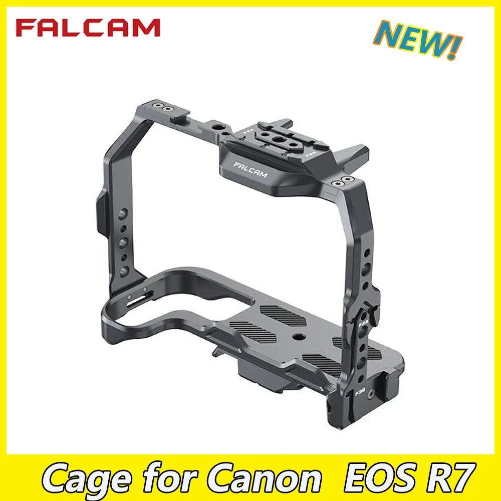 

FALCAM F22&F38 Quick Release Camera L Bracket Camera Full Cage for Canon EOS R7 DSLR Camera Aluminum Protection Frame